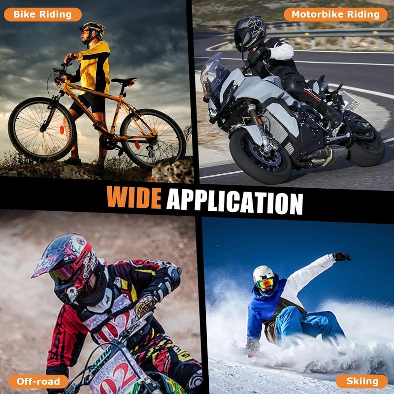 psler CE Level 1 Certified Motorcycle Armor Back Pad and CE Level 2 Certified Elbow and Shoulder Protection Pads Set,Motorcycle Armor Back Protector Inserts for Motorcycle Jackets,5PCS - Image 5